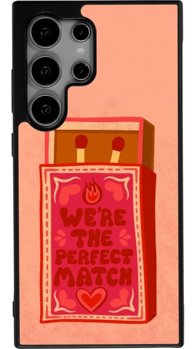 Coque Samsung Galaxy S24 Ultra - Silicone rigide noir Saint Valentines Day 26 Perfect Match