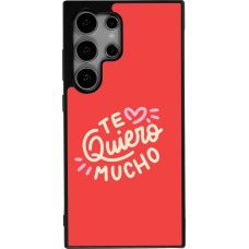 Samsung Galaxy S24 Ultra Case Hülle - Silikon schwarz Saint Valentines Day 26 Te quiero mucho