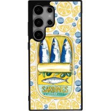 Samsung Galaxy S24 Ultra Case Hülle - Silikon schwarz Sardines in oil 2026