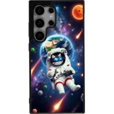 Samsung Galaxy S24 Ultra Case Hülle - Silikon schwarz VR SpaceCat Odyssee