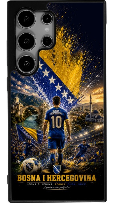 Samsung Galaxy S24 Ultra Case Hülle - Silikon schwarz Fussball Bosnien und Herzegowina splash 2026