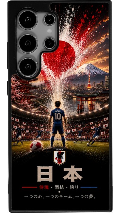 Samsung Galaxy S24 Ultra Case Hülle - Silikon schwarz Fussball Japan splash 2026