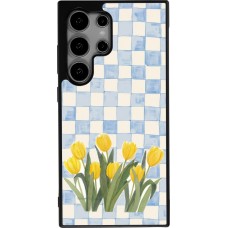 Samsung Galaxy S24 Ultra Case Hülle - Silikon schwarz Blue vichy tulips 2026