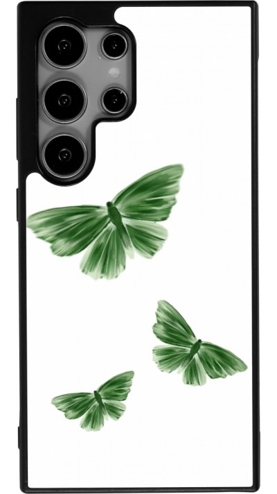 Samsung Galaxy S24 Ultra Case Hülle - Silikon schwarz Butterflies 2026