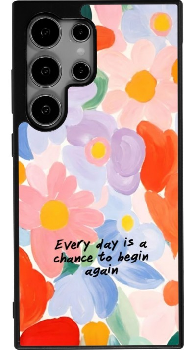 Samsung Galaxy S24 Ultra Case Hülle - Silikon schwarz Every day is a chance 2026