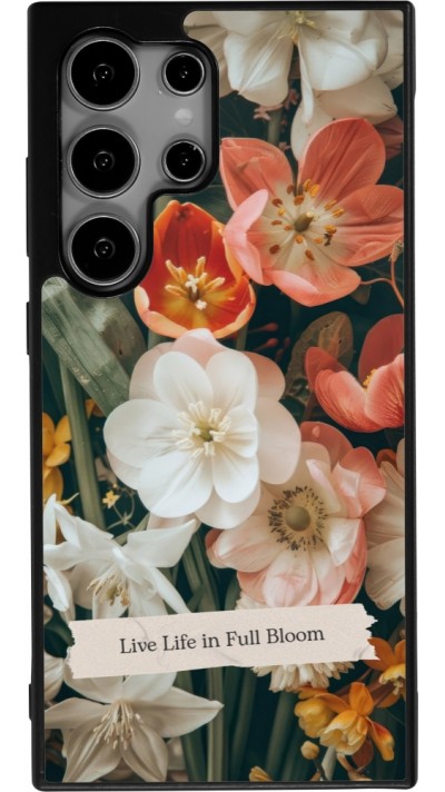 Samsung Galaxy S24 Ultra Case Hülle - Silikon schwarz Full Bloom 2026