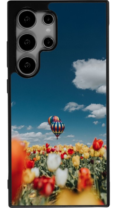 Samsung Galaxy S24 Ultra Case Hülle - Silikon schwarz Hot air balloon 2026
