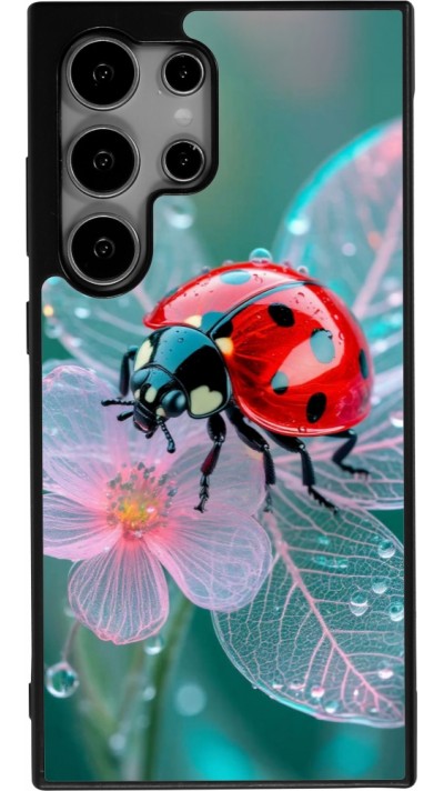 Samsung Galaxy S24 Ultra Case Hülle - Silikon schwarz Ladybird in bloom 2026