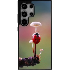Samsung Galaxy S24 Ultra Case Hülle - Silikon schwarz Ladybird on a mushroom 2026