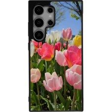 Samsung Galaxy S24 Ultra Case Hülle - Silikon schwarz Tulips 2026