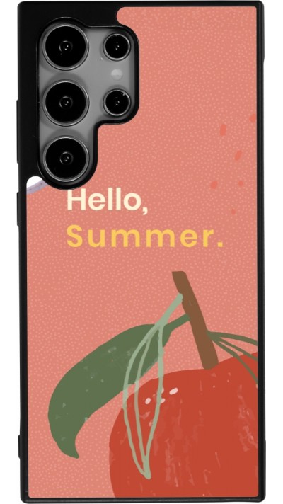 Samsung Galaxy S24 Ultra Case Hülle - Silikon schwarz Summer 2025 Hello summer