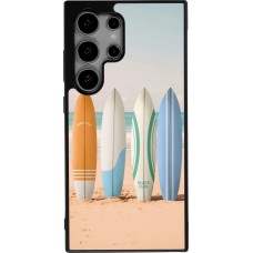 Samsung Galaxy S24 Ultra Case Hülle - Silikon schwarz Summer surfboard 2025