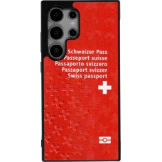 Samsung Galaxy S24 Ultra Case Hülle - Silikon schwarz Swiss Passport