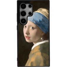 Samsung Galaxy S24 Ultra Case Hülle - Silikon schwarz Kunstbild - Das Mädchen mit dem Perlenohrring - Jan Vermeer