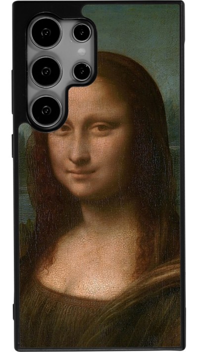 Samsung Galaxy S24 Ultra Case Hülle - Silikon schwarz Kunstbild - Mona Lisa - Leonardo de Vinci