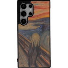 Samsung Galaxy S24 Ultra Case Hülle - Silikon schwarz Kunstbild - Der Schrei - Edvard Munch