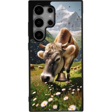 Samsung Galaxy S24 Ultra Case Hülle - Silikon schwarz Kuh Berg Wallis