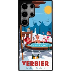 Samsung Galaxy S24 Ultra Case Hülle - Silikon schwarz Verbier Mountain Jacuzzi