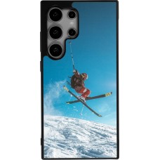 Samsung Galaxy S24 Ultra Case Hülle - Silikon schwarz Winter 22 Ski Jump