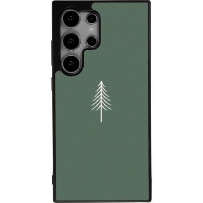 Samsung Galaxy S24 Ultra Case Hülle - Silikon schwarz Christmas 22 minimalist tree