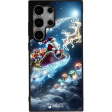 Samsung Galaxy S24 Ultra Case Hülle - Silikon schwarz Weihnachten 2023 Verzauberter Weihnachtsmann