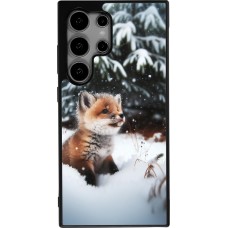 Samsung Galaxy S24 Ultra Case Hülle - Silikon schwarz Weihnachten 2023 Fuechslein Tanne