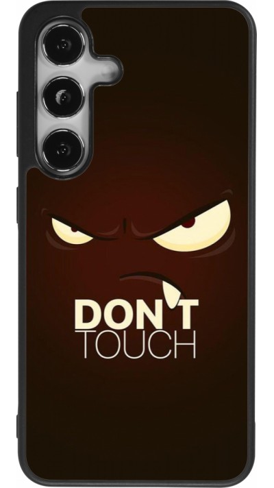 Samsung Galaxy S25 Case Hülle - Silikon schwarz Angry Dont Touch