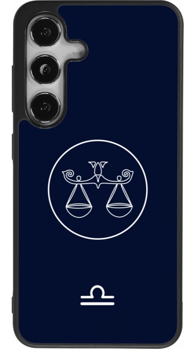 Samsung Galaxy S25 Case Hülle - Silikon schwarz Astrologie Waage