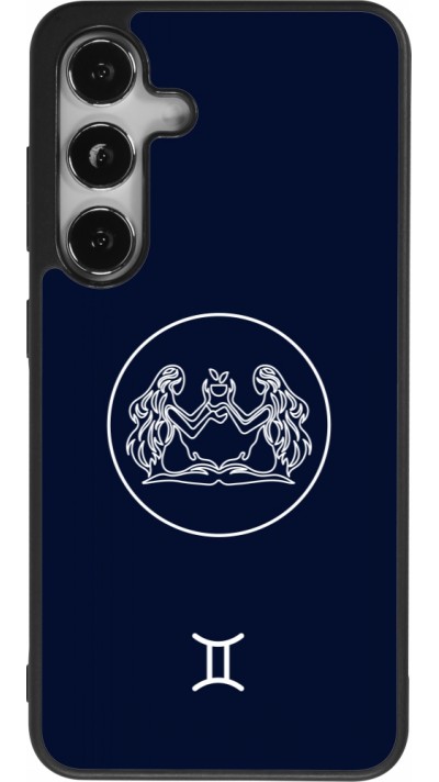 Samsung Galaxy S25 Case Hülle - Silikon schwarz Astrologie Zwillinge