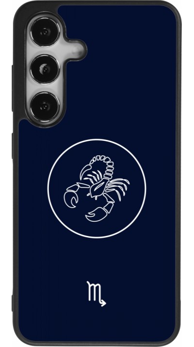 Samsung Galaxy S25 Case Hülle - Silikon schwarz Astrologie Skorpion