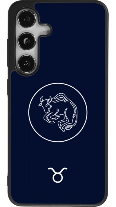 Samsung Galaxy S25 Case Hülle - Silikon schwarz Astrologie Stier