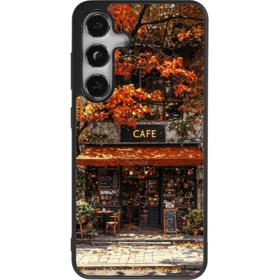 Samsung Galaxy S25 Case Hülle - Silikon schwarz Autumn 25 Coffee shop