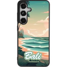 Samsung Galaxy S25 Case Hülle - Silikon schwarz Bali Landscape