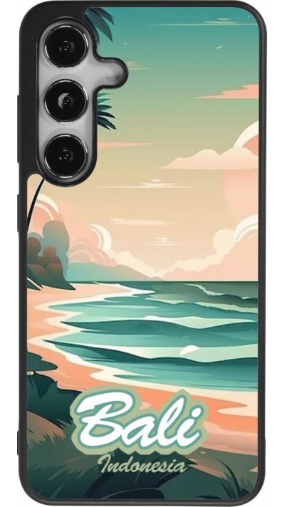 Samsung Galaxy S25 Case Hülle - Silikon schwarz Bali Landscape