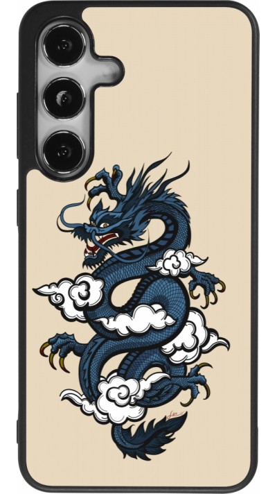 Samsung Galaxy S25 Case Hülle - Silikon schwarz Blue Dragon Tattoo