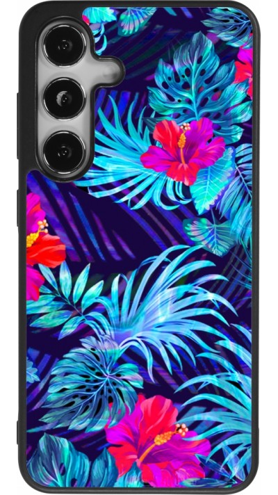 Samsung Galaxy S25 Case Hülle - Silikon schwarz Blue Forest