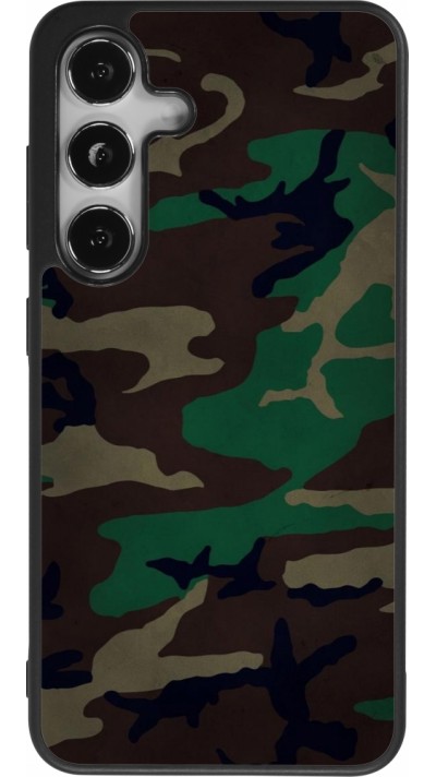 Samsung Galaxy S25 Case Hülle - Silikon schwarz Camouflage 3