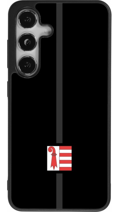 Coque Samsung Galaxy S25 - Silicone rigide noir Canton JU noir