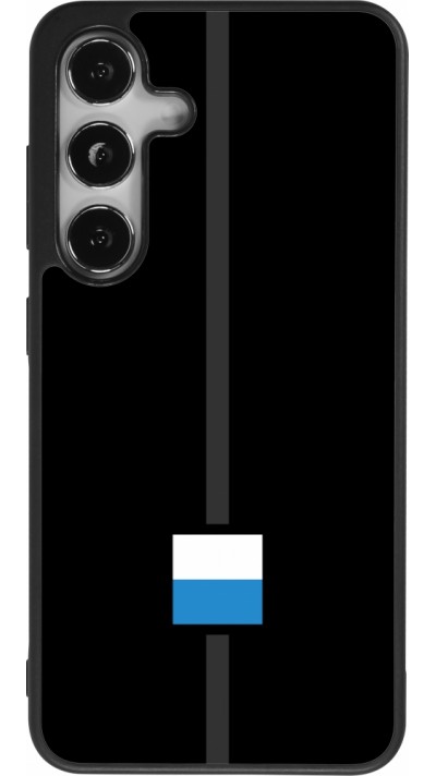 Coque Samsung Galaxy S25 - Silicone rigide noir Canton LU noir