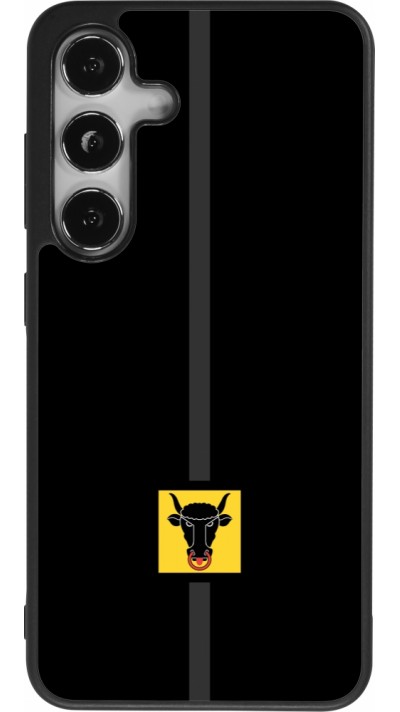 Coque Samsung Galaxy S25 - Silicone rigide noir Canton UR noir