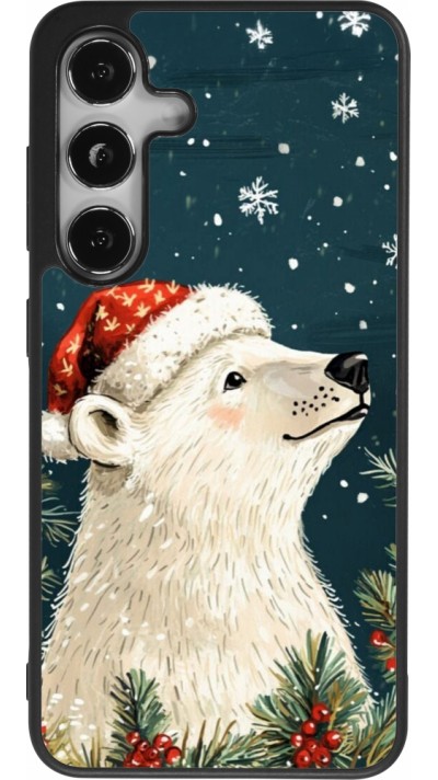 Samsung Galaxy S25 Case Hülle - Silikon schwarz Christmas 25 Bear