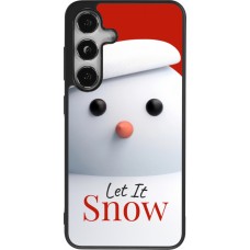 Samsung Galaxy S25 Case Hülle - Silikon schwarz Christmas 25 Xmas Snowman