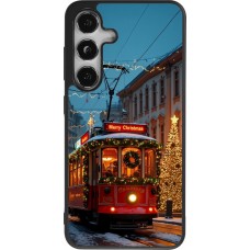 Samsung Galaxy S25 Case Hülle - Silikon schwarz Christmas 25 Xmas Train