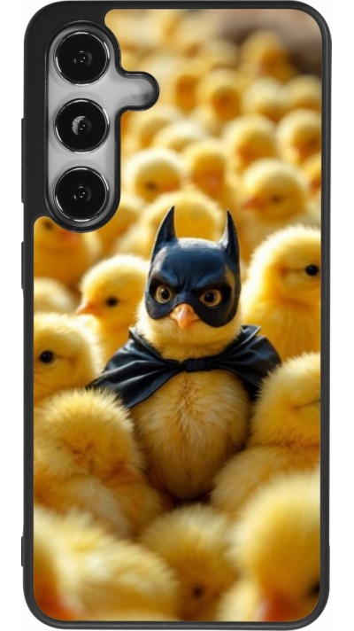 Samsung Galaxy S25 Case Hülle - Silikon schwarz Easter 2026 Chicken Batman