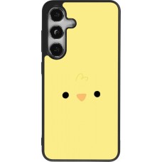 Samsung Galaxy S25 Case Hülle - Silikon schwarz Easter 2026 Little chicken