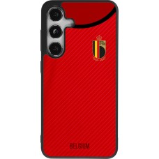Samsung Galaxy S25 Case Hülle - Silikon schwarz Belgien 2022 personalisierbares Fußballtrikot