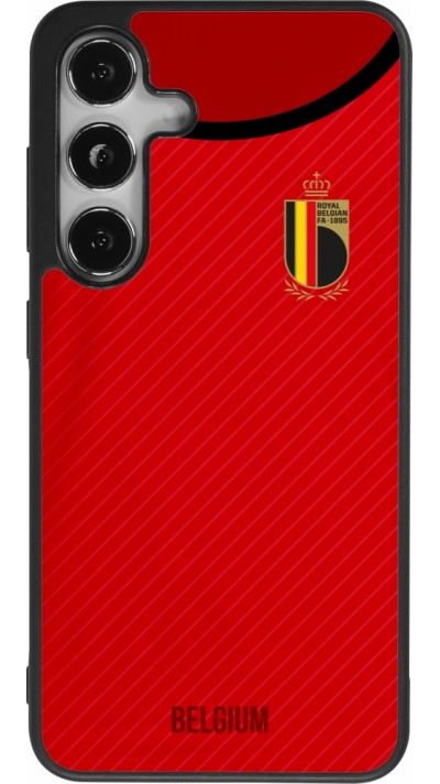 Samsung Galaxy S25 Case Hülle - Silikon schwarz Belgien 2022 personalisierbares Fußballtrikot