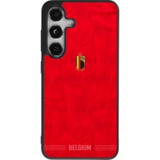 Samsung Galaxy S25 Case Hülle - Silikon schwarz Belgien 2026 personalisierbares Fussballtrikot