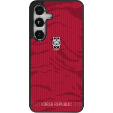 Samsung Galaxy S25 Case Hülle - Silikon schwarz Südkorea 2026 personalisierbares Fussballtrikot