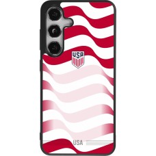 Samsung Galaxy S25 Case Hülle - Silikon schwarz Vereinigten Staaten 2026 personalisierbares Fussballtrikot